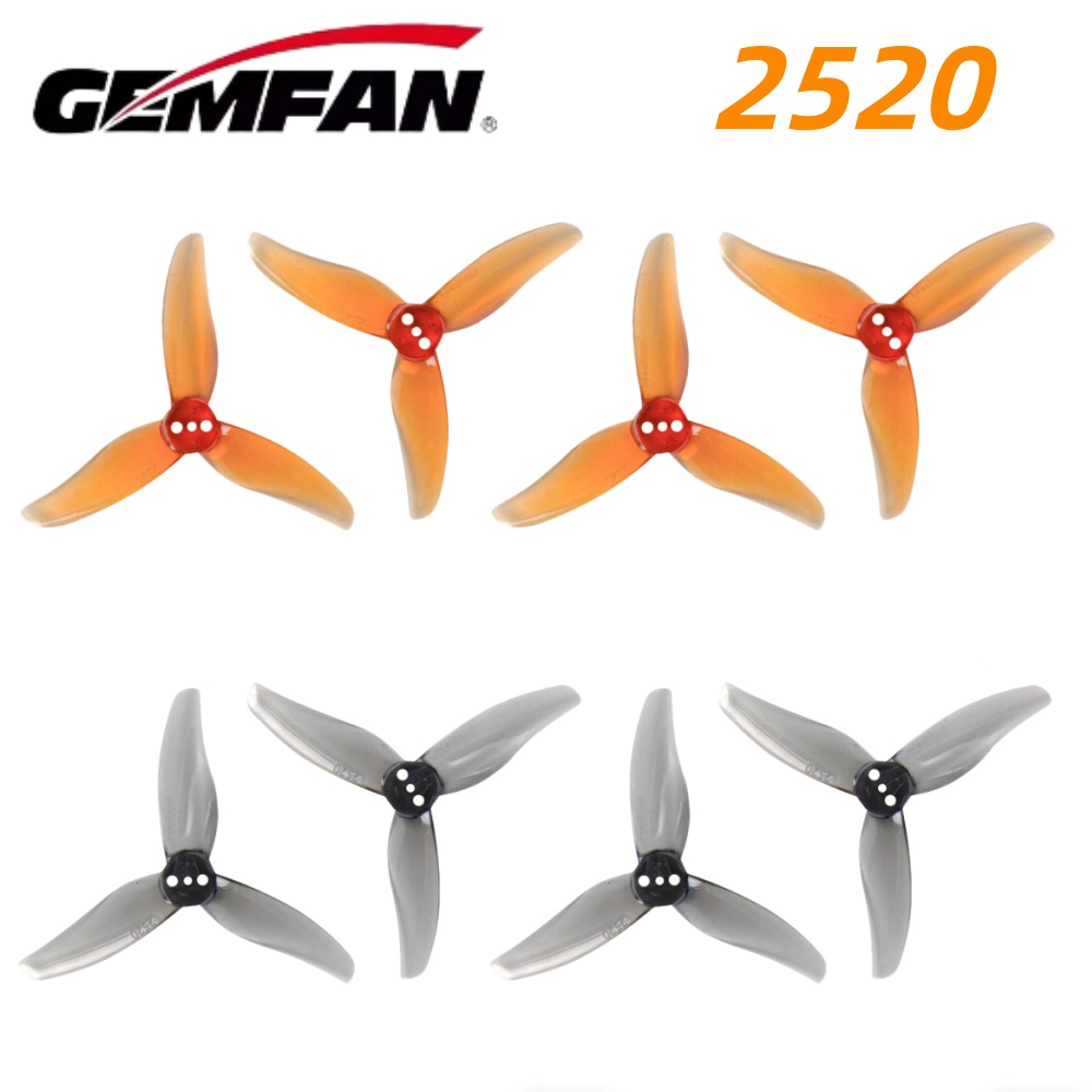 5 Inch Propeller - 4Pairs Gemfan Hurricane 2520 2.5X2X3 3-Blade