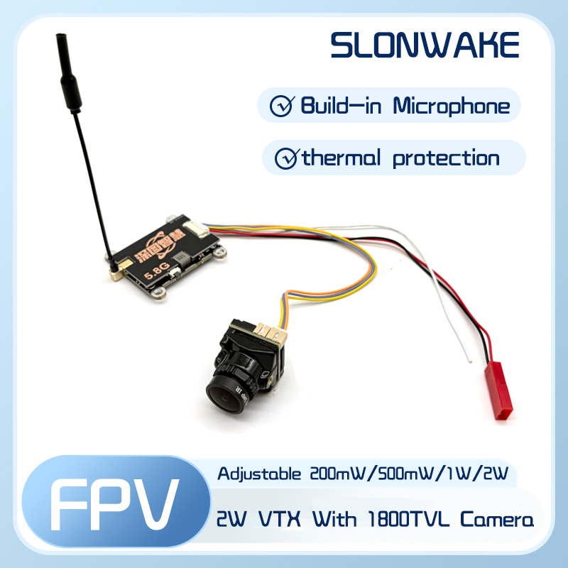 SLONWAKE 5.8G 56CH 2W transmit - Fpv Camera ulasan dan harga