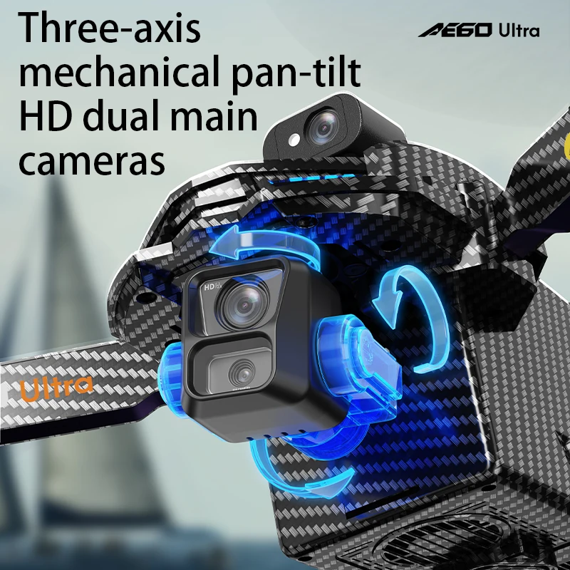New AE60 RC Dr-one 4K 3-Axis P - Rc Drone ulasan dan harga