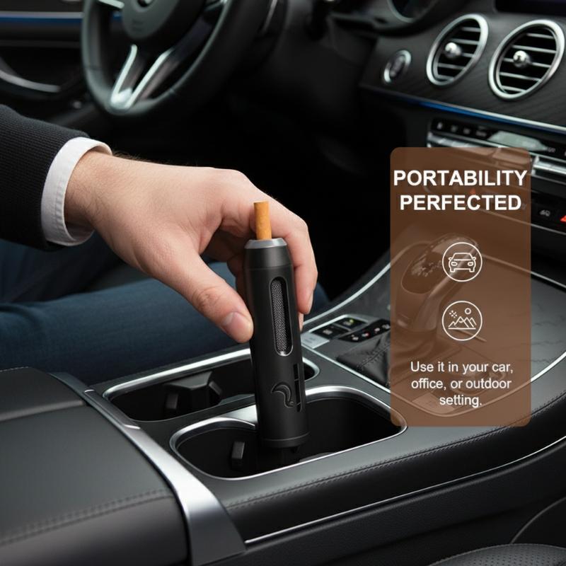 Portable Car Ashtray No-Fall A - Smoke Stopper ulasan dan harga