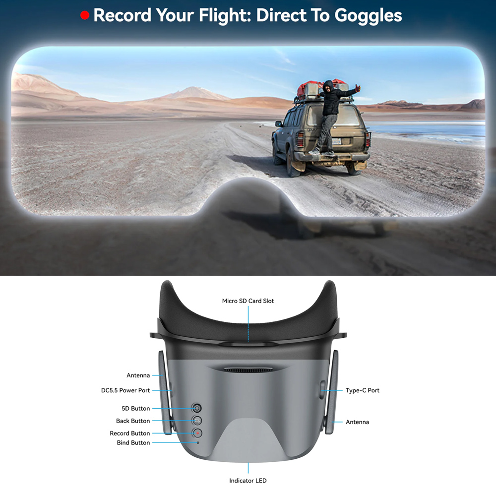 BETAFPV VR04 FPV Goggles HD Pr - Fpv Goggles ulasan dan harga