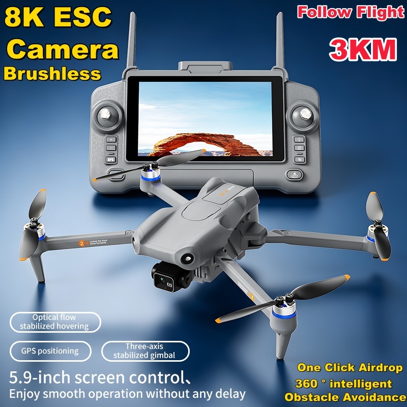 5.9in Touch Screen 3 Axis Gimb - 4 In 1 Esc ulasan dan harga