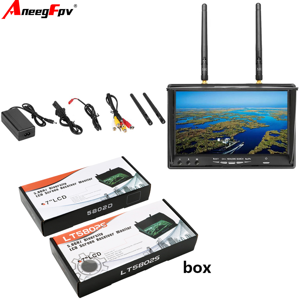 LCD5802D LCD5802S 7 Inch 5.8G  - Fpv Goggles ulasan dan harga