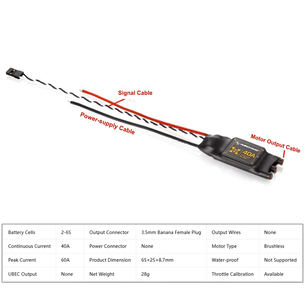 Hobbywing XRotor 40A Brushless - 4 In 1 Esc ulasan dan harga