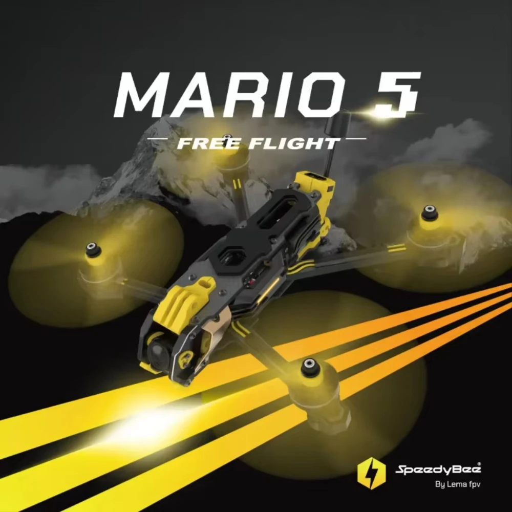 Speedybee Mario 5 O4 Frame Kit - Carbon Fiber Drone Frame ulasan dan harga